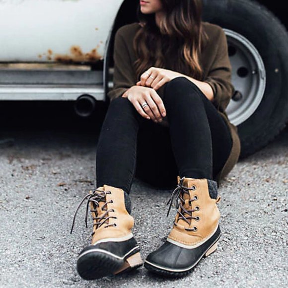 Sorel Shoes - NWOT Sorel Slimpack II Lace Winter Boots in Elk